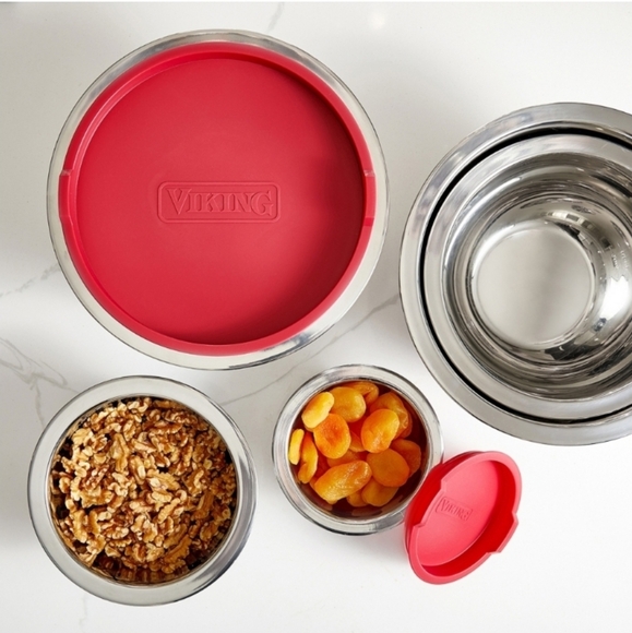 (Ew)Vikings 10 pcs stainless steel mixing ,prep &serving bowls - Picture 3 of 7
